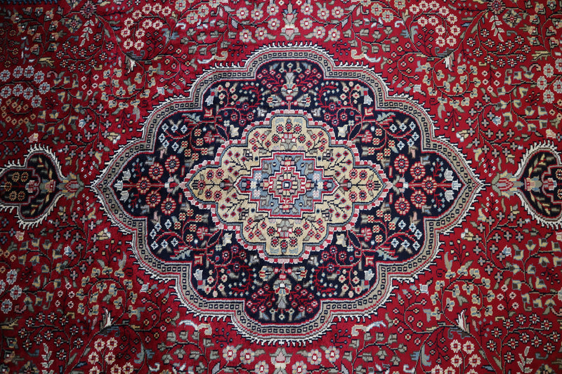 8x10 Indian Rug, Jammu Kashmir Rug, Hand Knotted Rug