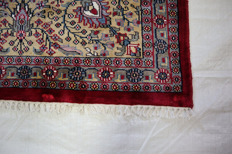 8x10 Indian Rug, Jammu Kashmir Rug, Hand Knotted Rug