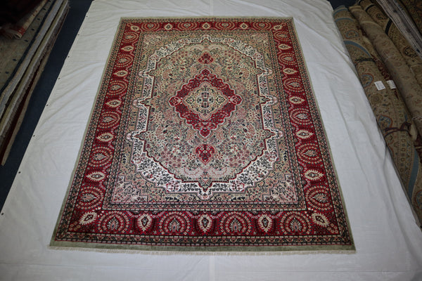 Copy of 8x10 Hand Knotted Rug, Indian Jammu Kashmir Rug