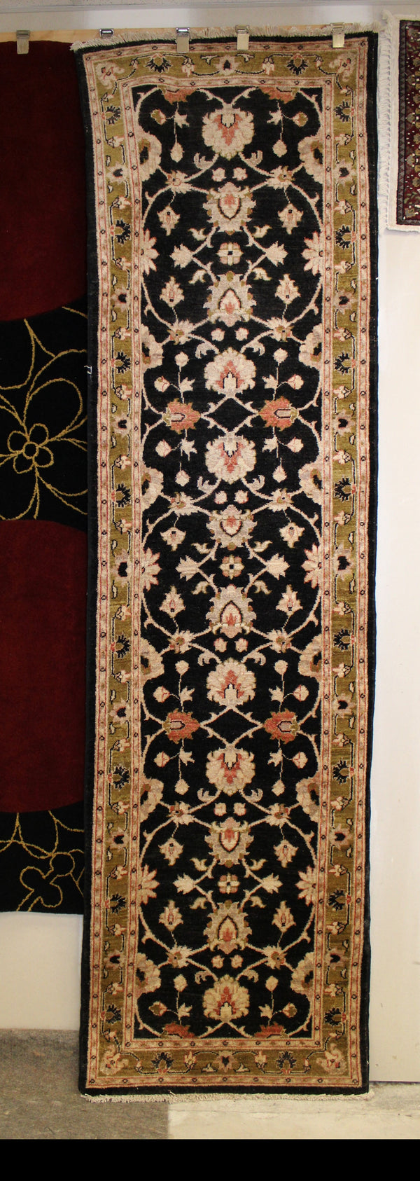 Oushak Runner Rug, Hand Knotted Traditional Runner