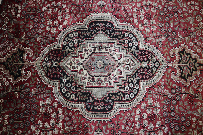 8x10 Hand Knotted Rug, Indian Jammu Kashmir Rug