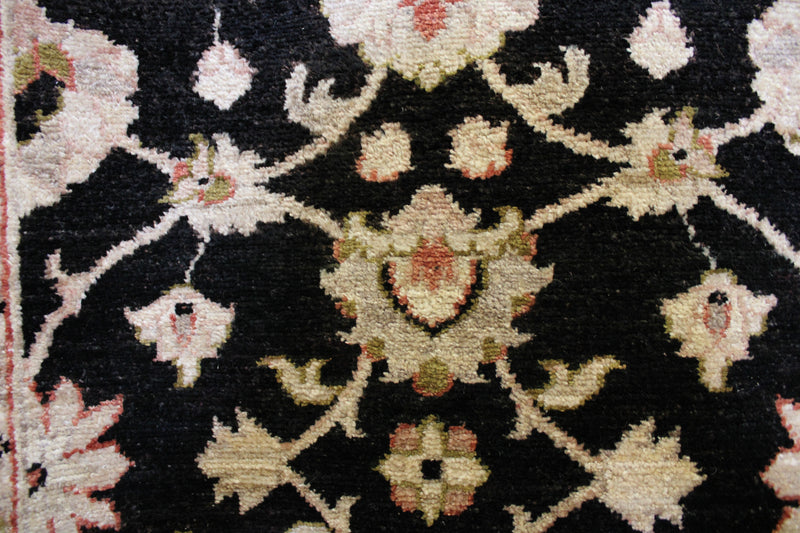 Oushak Runner Rug, Hand Knotted Traditional Runner