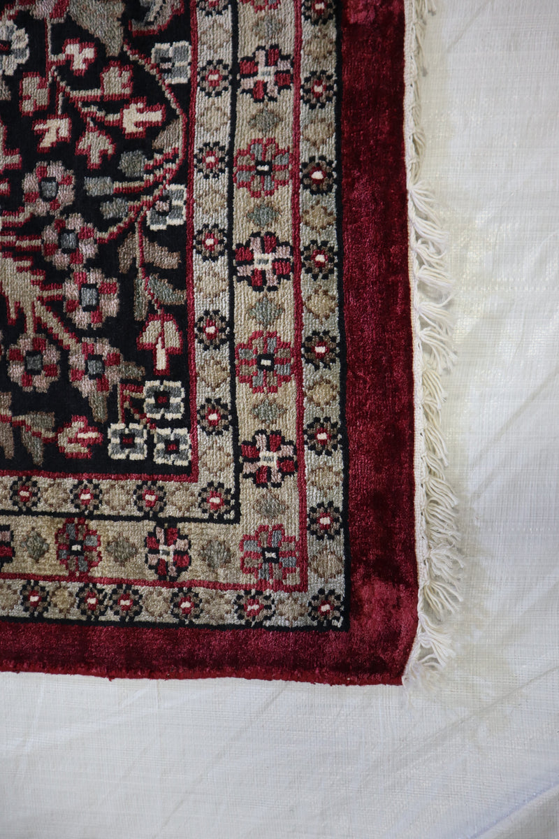 8x10 Hand Knotted Rug, Indian Jammu Kashmir Rug