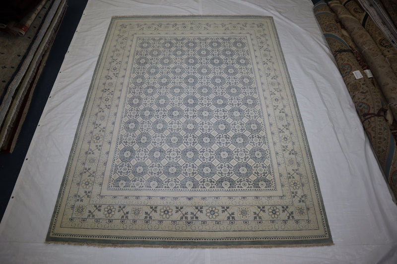 8x10 Area Rug, Hand Knotted Indian Rug, Khotan Rug