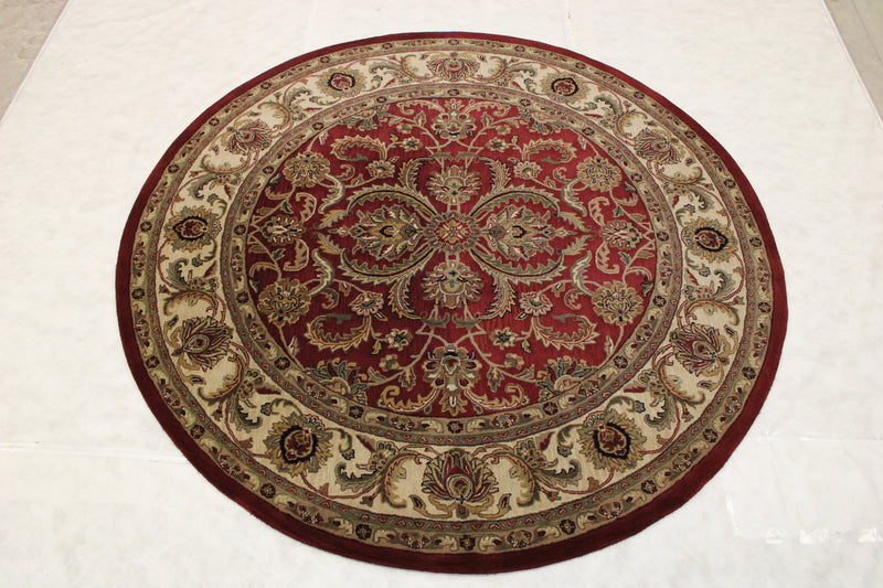 9x9 Round Rug, Tufted Round Rug, Traditional Round Rug