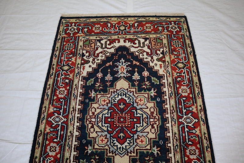 Persian Design Rug 3x5 Area Rug, Indian Serapi Rug