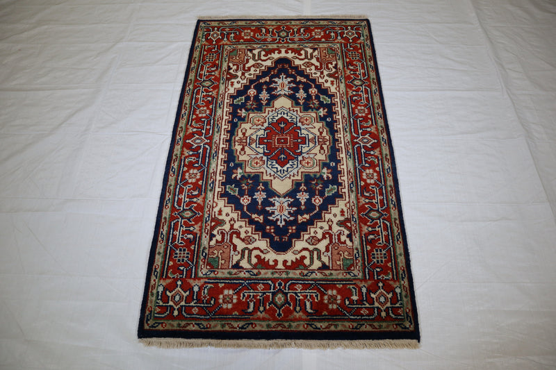 Indian Serapi Rug, Hand Knotted Oriental Rug