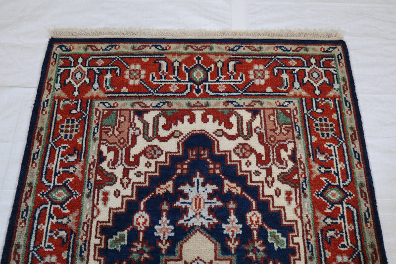 Indian Serapi Rug, Hand Knotted Oriental Rug