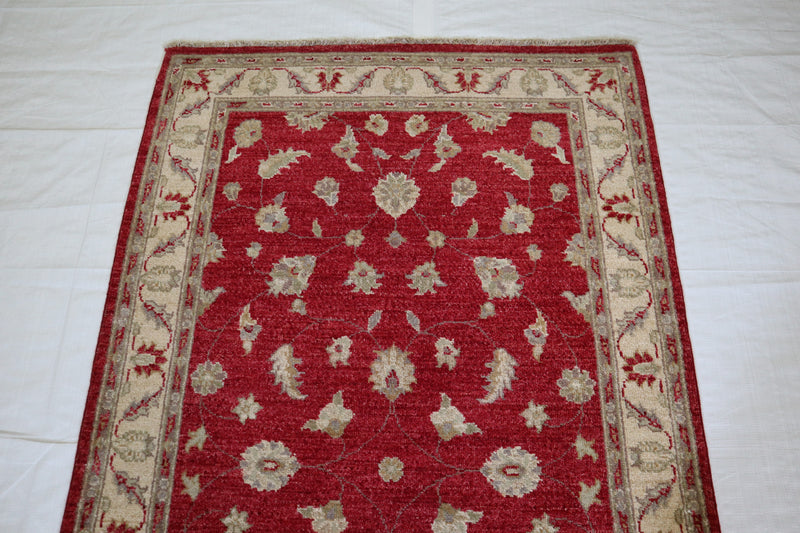 3x5 Afghan Rug, Hand Knotted Wool Rug