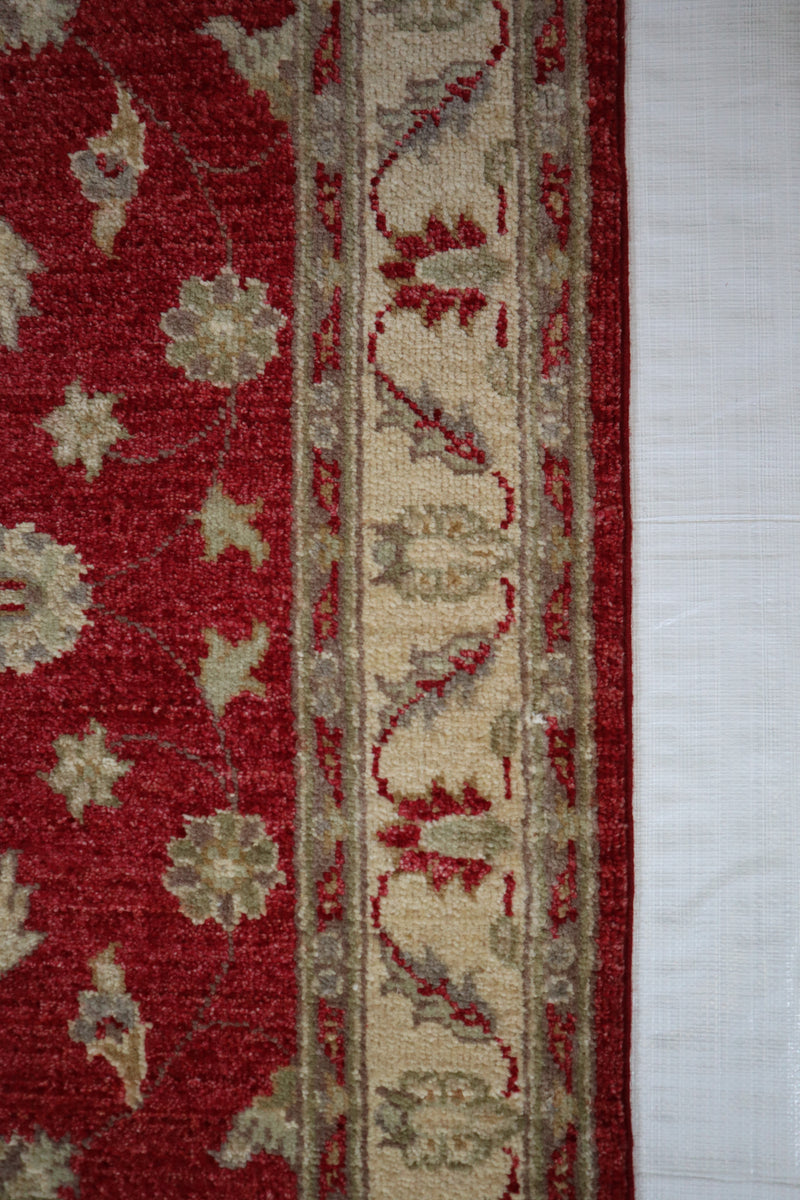 3x5 Afghan Rug, Hand Knotted Wool Rug