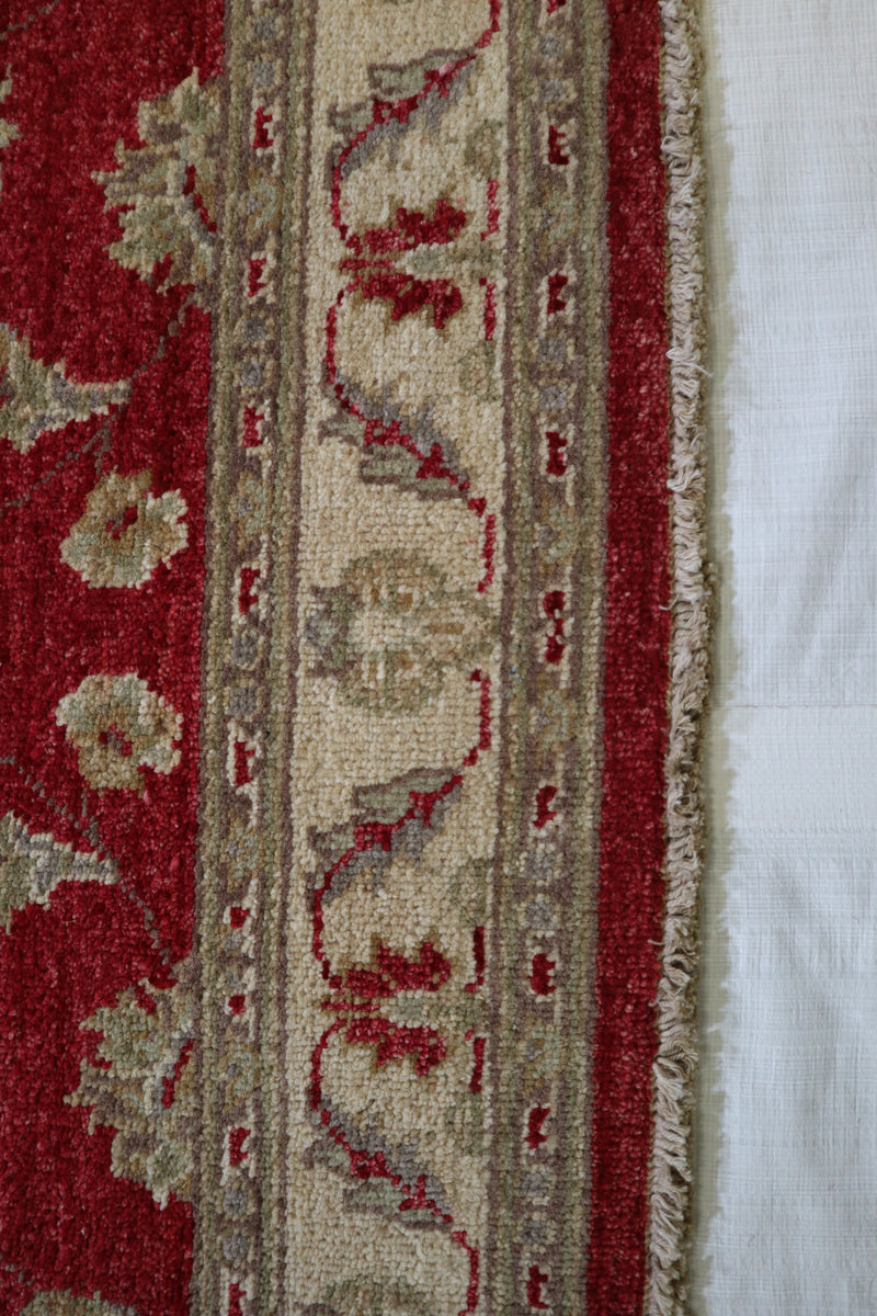 3x5 Afghan Rug, Hand Knotted Wool Rug