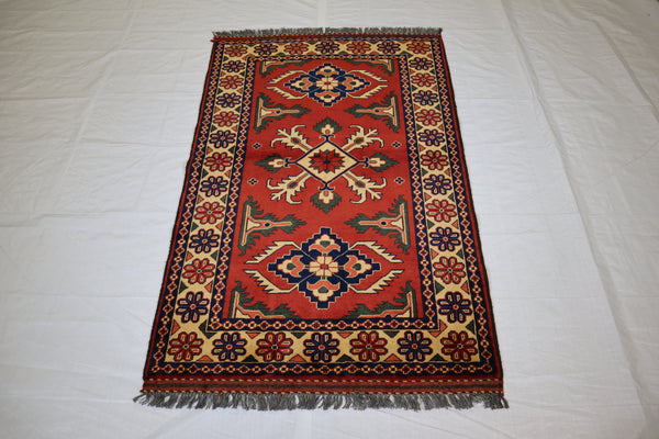 3x5 Afghan Rug, Tribal Area Rug