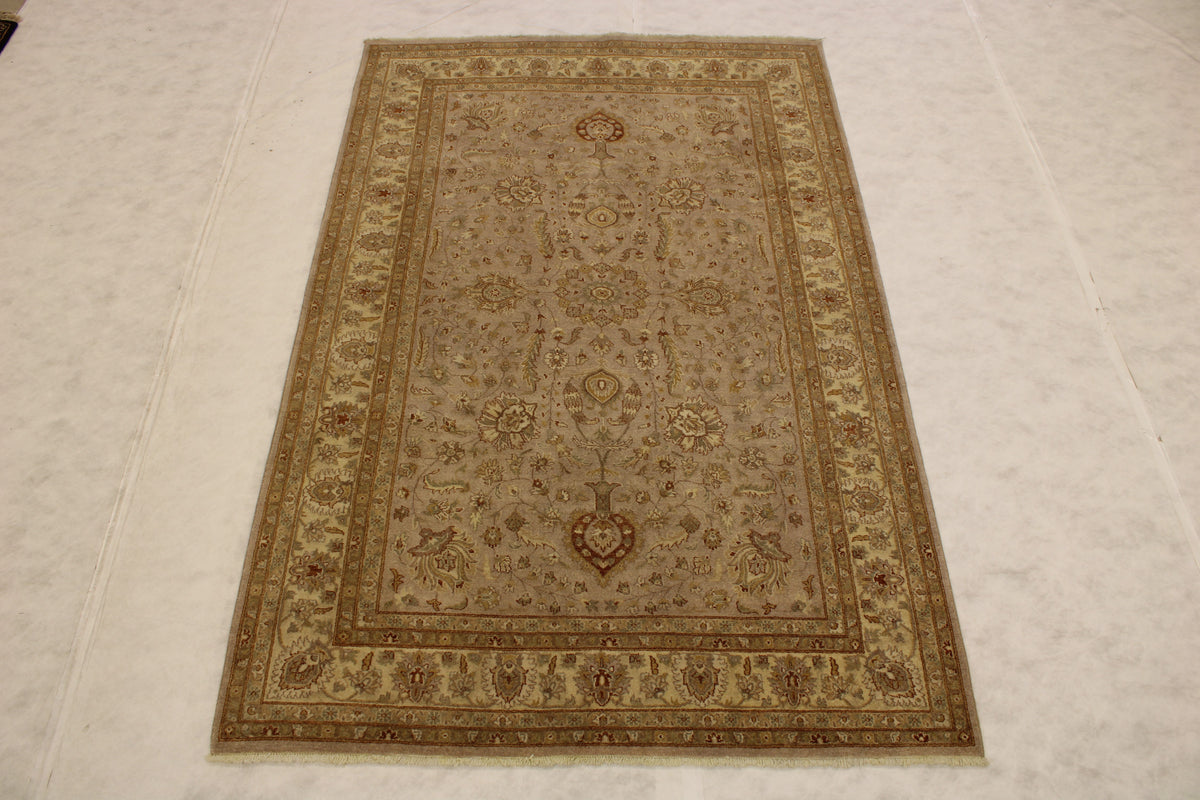 Pak Persian Rug, Hand Knotted Pakistani Rug, 6x9 Rug