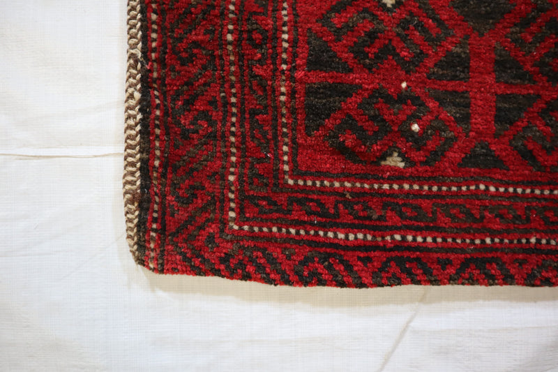 Tribal Afghan Rug, Hand Knotted Rug