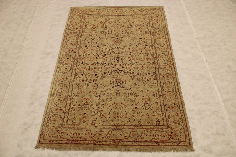 Pakistani Peshawar Rug, 6x9 Oushak Rug