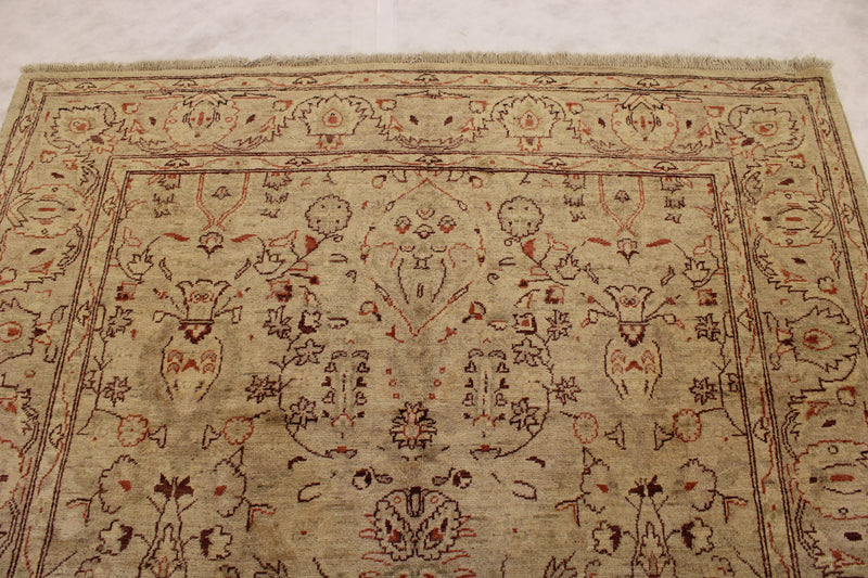 Pakistani Peshawar Rug, 6x9 Oushak Rug