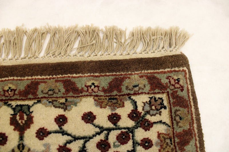 Indian Traditional Rug, Hand Knotted Wool Rug