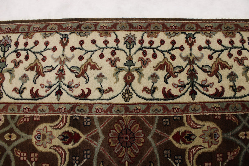 Indian Traditional Rug, Hand Knotted Wool Rug