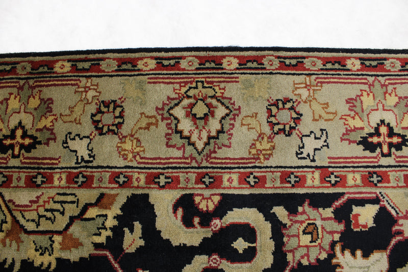 6x9 Indian Rug, Turkish Knot Design Rug