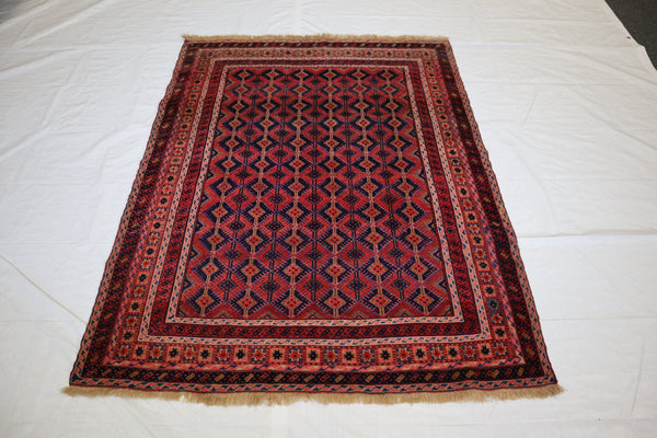 Afghan Rug 4x6, Mushwani Rug, Hand Knotted Rug