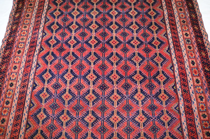 Afghan Rug 4x6, Mushwani Rug, Hand Knotted Rug