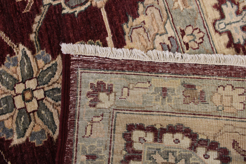 6x9 Afghan Rug, Hand Knotted Oushak Rug