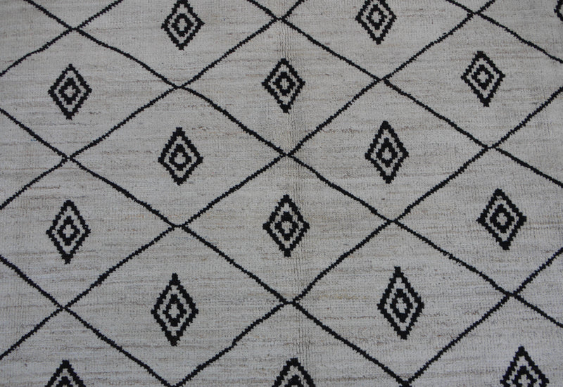 Contemporary Hand Knotted Wool Rug