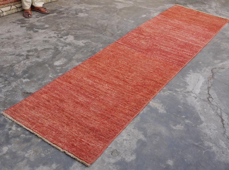 Contemporary Runner, Afghan Rug, Knotted Rug, Kitchen Runner