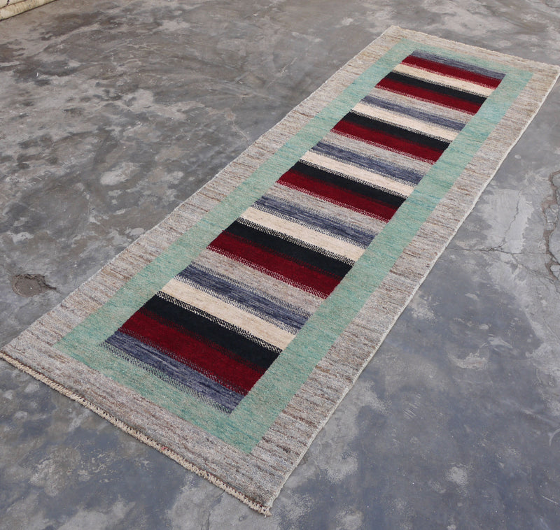 Afghan Runner, Contemporary Runner, Hand Knotted RunnerAfghan Runner, Contemporary Runner, Hand Knotted Runner