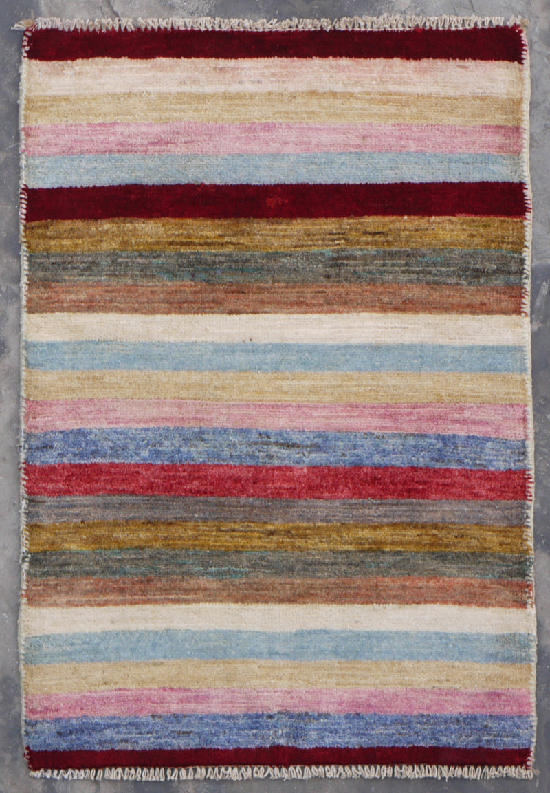 Contemporary Rug, Natural Multi, Afghan Rug