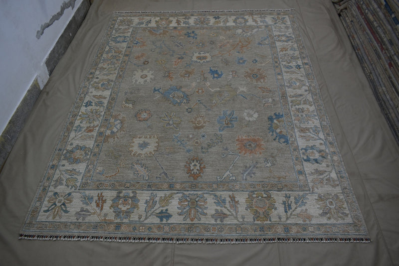 Oushak Rug, Hand Knotted Rug, Afghan Oriental Rug, 8x10 Rug