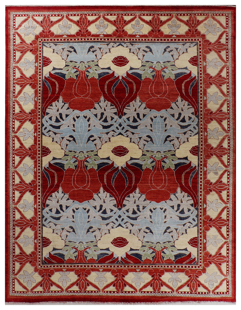 Oushak Rug, Afghanistan Rug, Multicolored, Oriental Area Rug