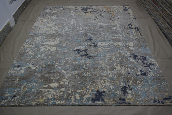 Contemporary Rug, Multicolor Rug, Hand Knotted Rug