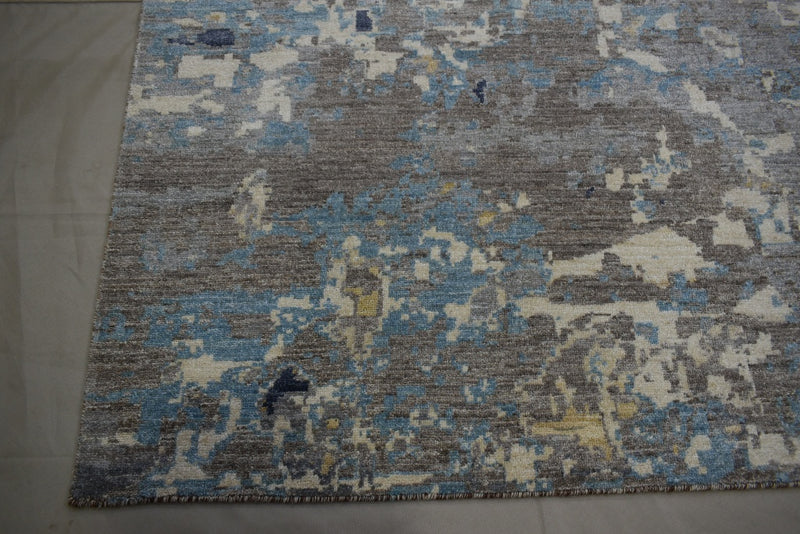 Contemporary Rug, Multicolor Rug, Hand Knotted Rug