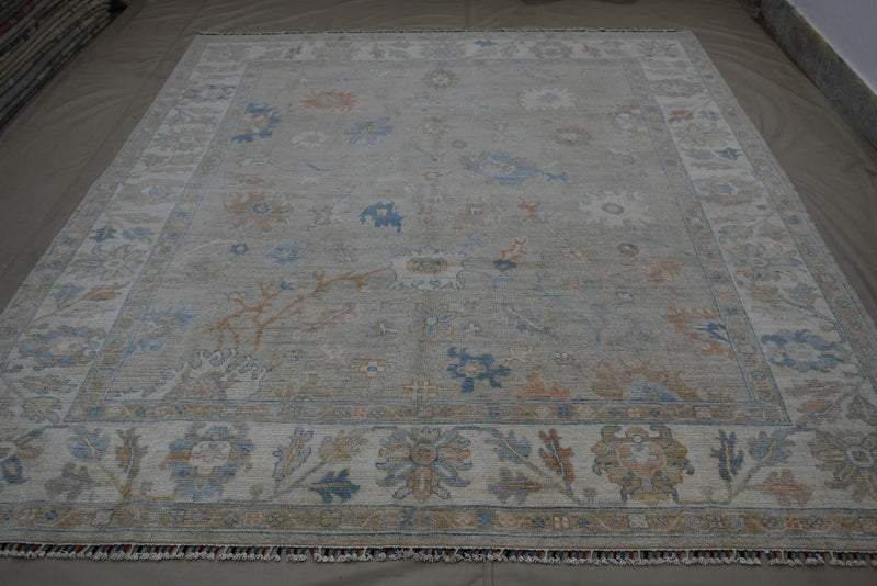 Oushak Rug, Hand Knotted Rug, Afghan Oriental Rug, 8x10 Rug