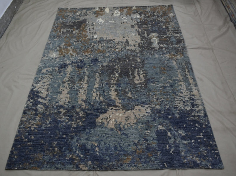 Afghan Contemporary Rug, Hand Knotted Area Rug, Rug For Children Room