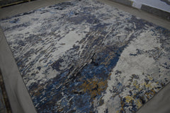 Contemporary Rug, Hand Knotted Rug, Natural Multi 