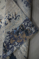 Contemporary Rug, Hand Knotted Rug, Natural Multi 