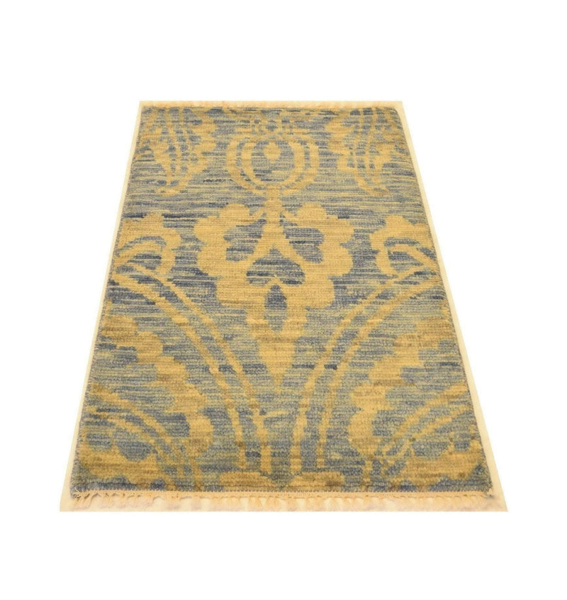 kashmiri rugs, indian rug, hand knotted rug, ocean breeze rug, 2x3