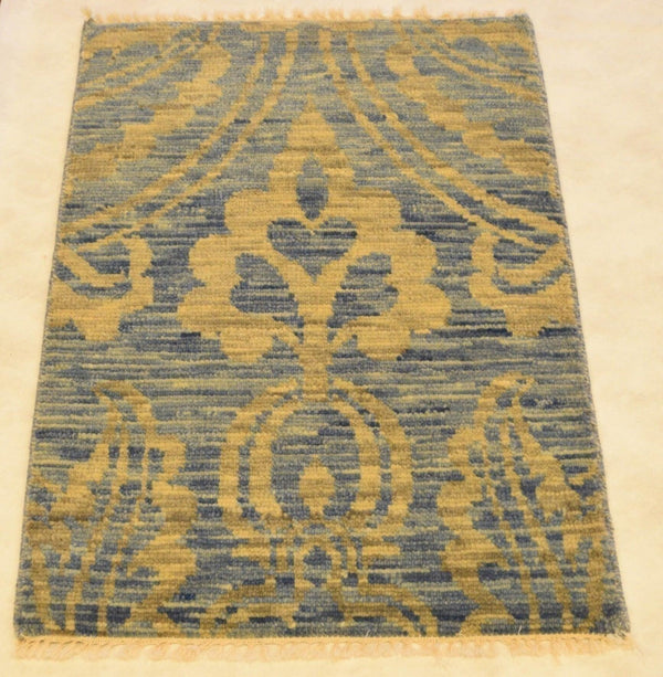 kashmiri rugs, indian rug, hand knotted rug, ocean breeze rug, 2x3