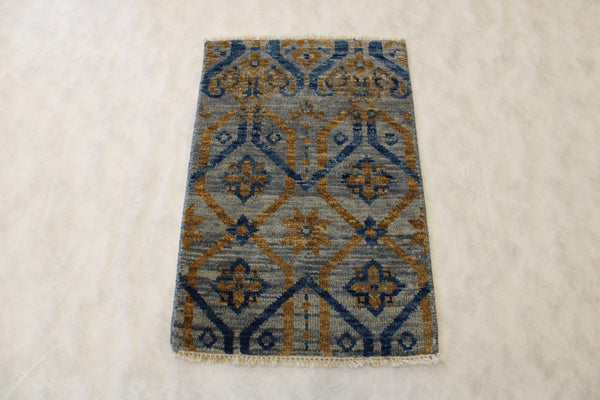 Ocean Breeze Rug, Kashmir Rug, Hand Knotted Rug, Area Rug 2x3