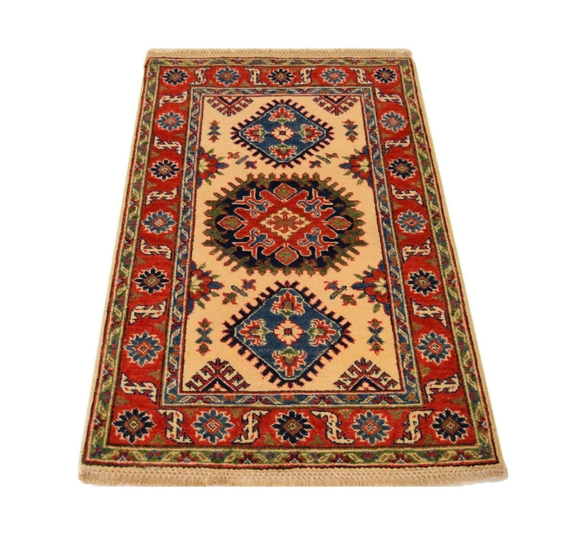 Kazak Rug, Multicolored Rugs, Tribal Rug, Rug 3x4, Afghan Rugs For Sale, What Size Rug For Dining Room