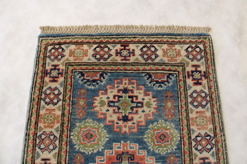 1'10" x 2'10" Kazak Hand Knotted Rug