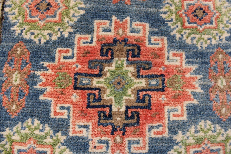 1'10" x 2'10" Kazak Hand Knotted Rug