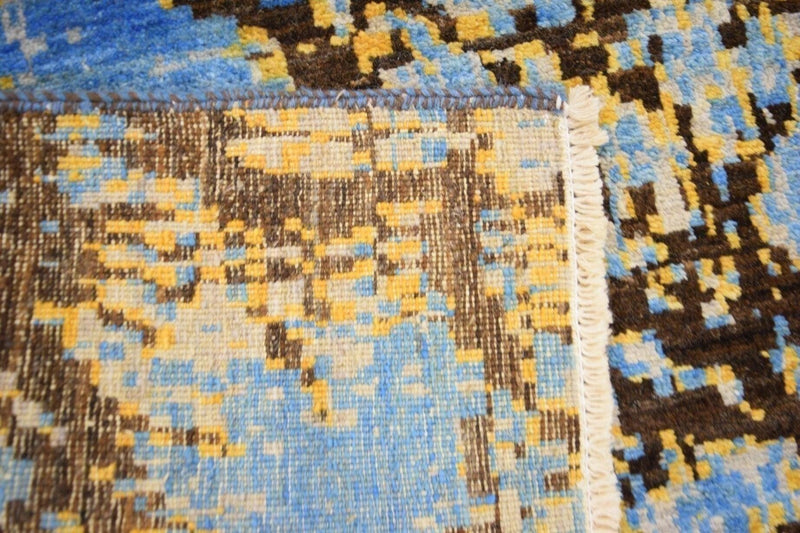 Contemporary Rugs, Hand Knotted Rug, Wool Area Rug, Rug Pile, 5x8 Rug