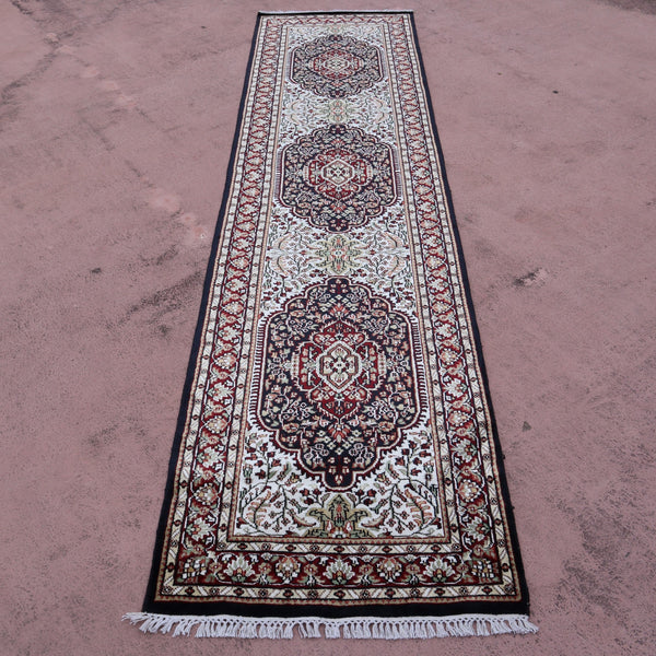 Jammu Runner Rug, Hand Knotted Runner, Authentic Runner