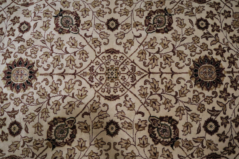 Sanukh Rug, Ivory Rug, Hand Knotted Oriental Rug