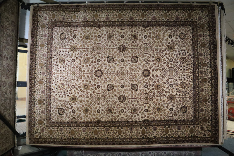 Sanukh Rug, Ivory Rug, Hand Knotted Oriental Rug