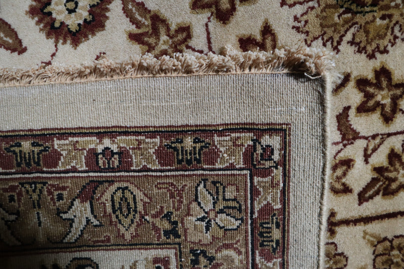 Sanukh Rug, Ivory Rug, Hand Knotted Oriental Rug