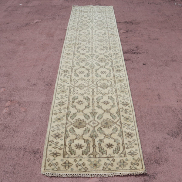 Oushak Runner, Persian Runner, Indian Runner, 3x10 Rug